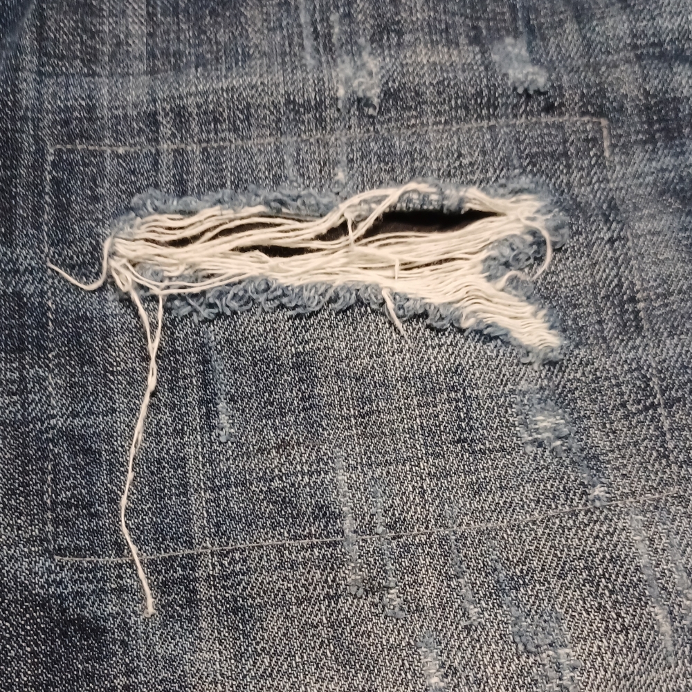 American Eagle men's jeans 29x32 factory distressed slim straight 100% cotton - Picture 7 of 7